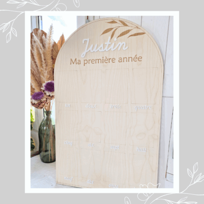 Grand panneau pour photos bébé