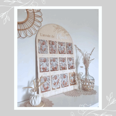 Grand panneau pour photos bébé