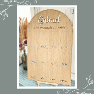 Grand panneau pour photos bébé