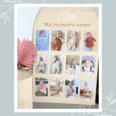 Grand panneau pour photos bébé