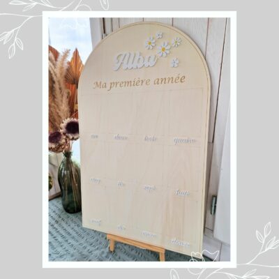 Grand panneau pour photos bébé