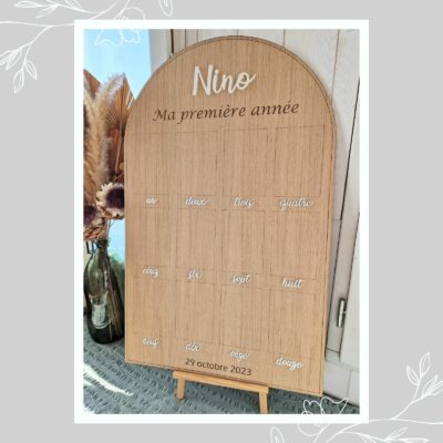 Grand panneau pour photos bébé