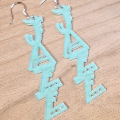 Boucles d'oreilles - Jazz (turquoise)