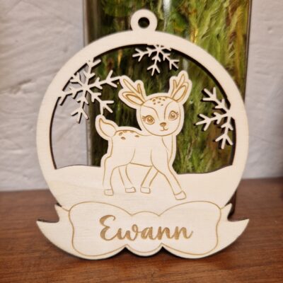 Décoration de Noël personnalisée - Biche
