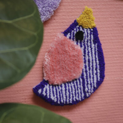 Bird (purple stripes)