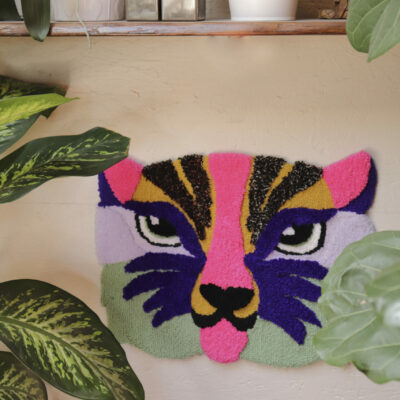 Tiger (pink, purple, green)