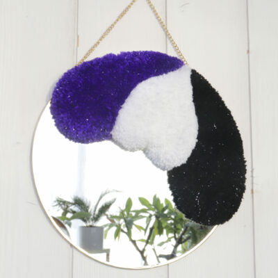 Mirror (violet, white and black)