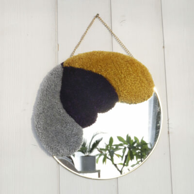 Mirror (grey, purple and mustard)