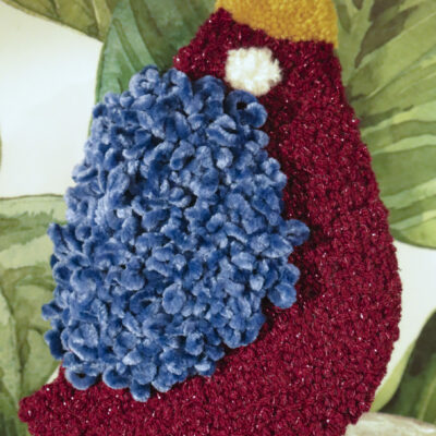 Bird (sparkly red and blue wing)